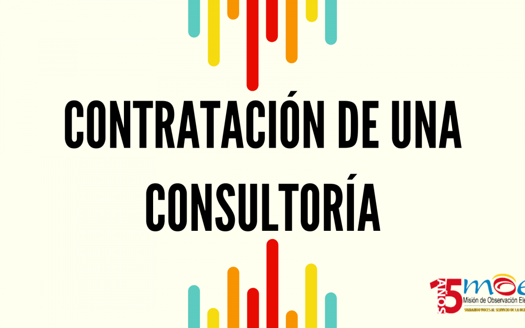 Consultoría para evaluación final del proyecto “Voces ciudadanas, poder y democracia”