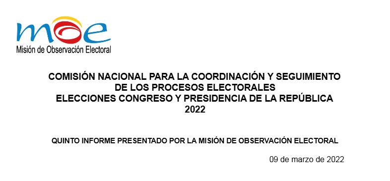 Comisión nacional para la coordinación y seguimiento de los procesos electorales elecciones congreso y presidencia de la república