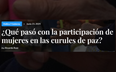 ¿Qué pasó con la participación de mujeres en las curules de paz? – Vía Razón Pública