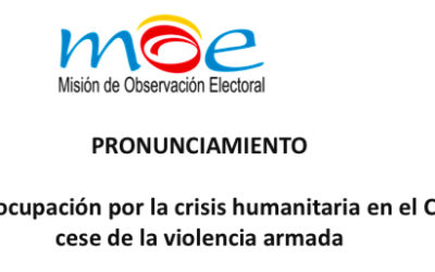 PRONUNCIAMIENTO – La MOE expresa su preocupación por la crisis humanitaria en el Catatumbo y exige el cese de la violencia armada