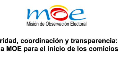 Presupuesto, seguridad, coordinación y transparencia: las prioridades de la MOE para el inicio de los comicios