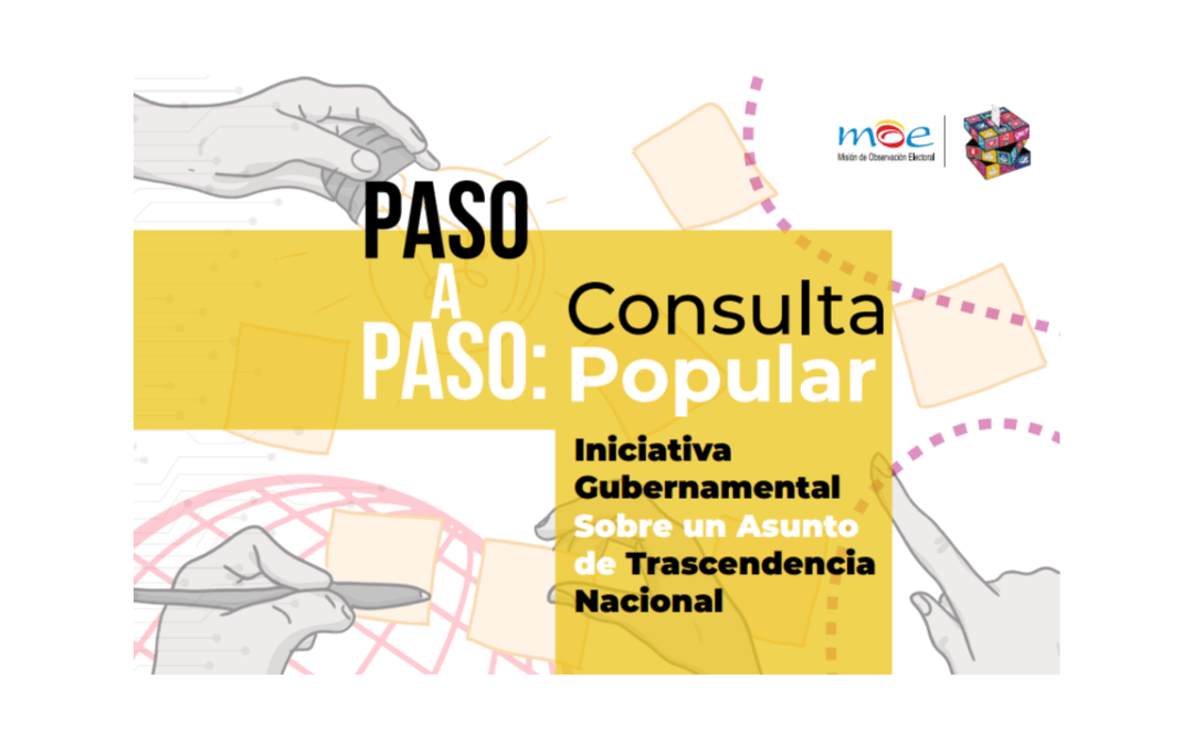 Paso a paso: Consulta popular de iniciativa gubernamentalsobre un asunto de trascendencia nacional