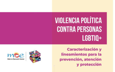 Violencia política contra personas LGBTIQ+: Caracterización y lineamientos para la prevención, atención y protección