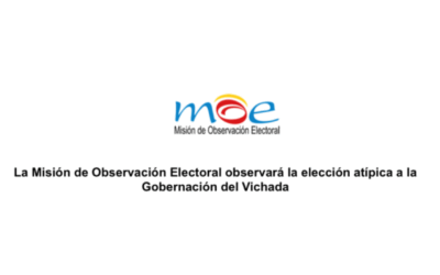 La Misión de Observación Electoral observará la elección atípica a la Gobernación del Vichada