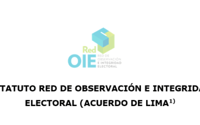 Estatutos de la Red De Observación e Integridad Electoral (Acuerdo de Lima)