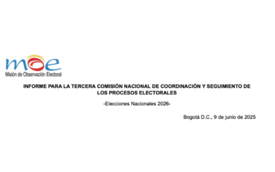 INFORME PARA LA TERCERA COMISIÓN NACIONAL DE COORDINACIÓN Y SEGUIMIENTO DE LOS PROCESOS ELECTORALES
