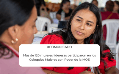 Más de 120 mujeres lideresas participaron en los Coloquios Mujeres con Poder de la MOE