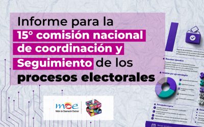 Informe para la 15º Comisión Nacional de Coordinación y Seguimiento de los Procesos Electorales