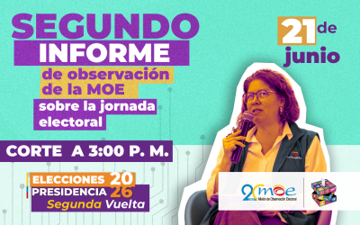 Segundo informe Misión De Observación Electoral MOE – Elecciones Presidenciales segunda vuelta – 21 de junio de 2026