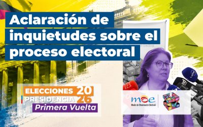 MOE presentó análisis técnico en el que aclara inquietudes sobre el proceso electoral