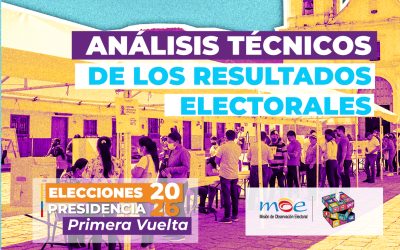 Análisis técnicos de los resultados electorales correspondientes a la primera vuelta de la elección presidencial del 31 de mayo 2026